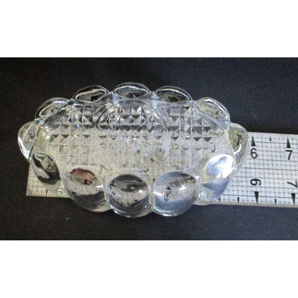 Vintage Clear Glass Spoon Holder Buffet Party Dinner Entertaining Accessory - Picture 7 of 7